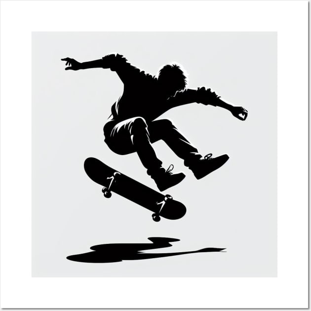 Skateboarding Wall Art by Print Forge